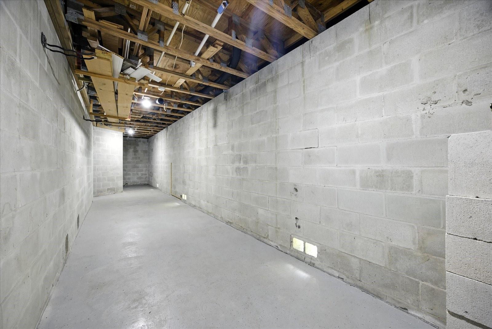 Additional storage adjacent to garage