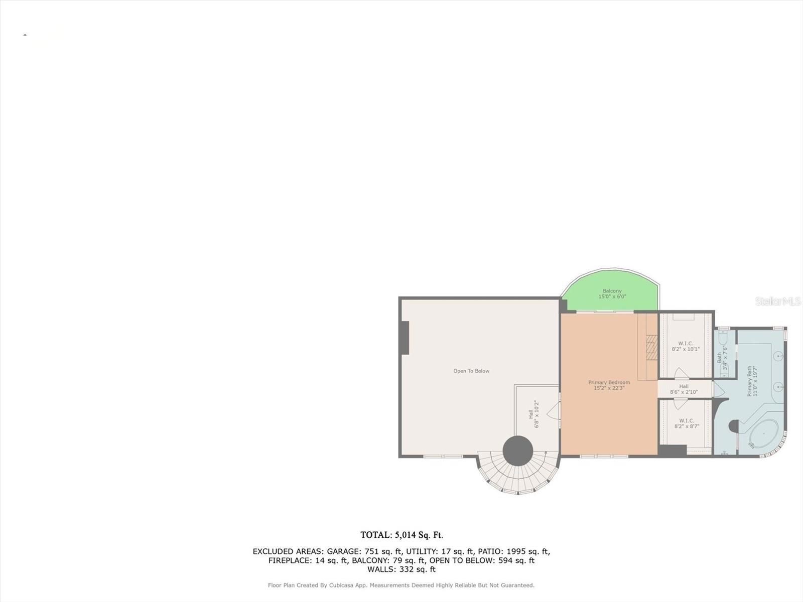 floor plan upstairs