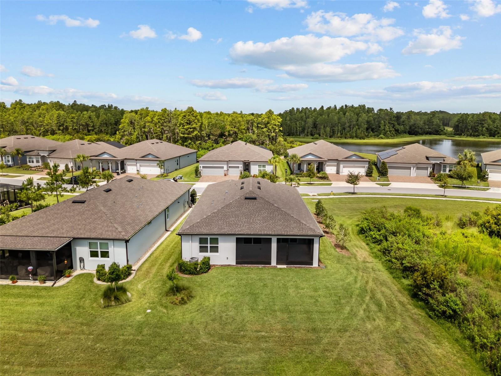 Private Conservation Lot with only 1 side neighbor