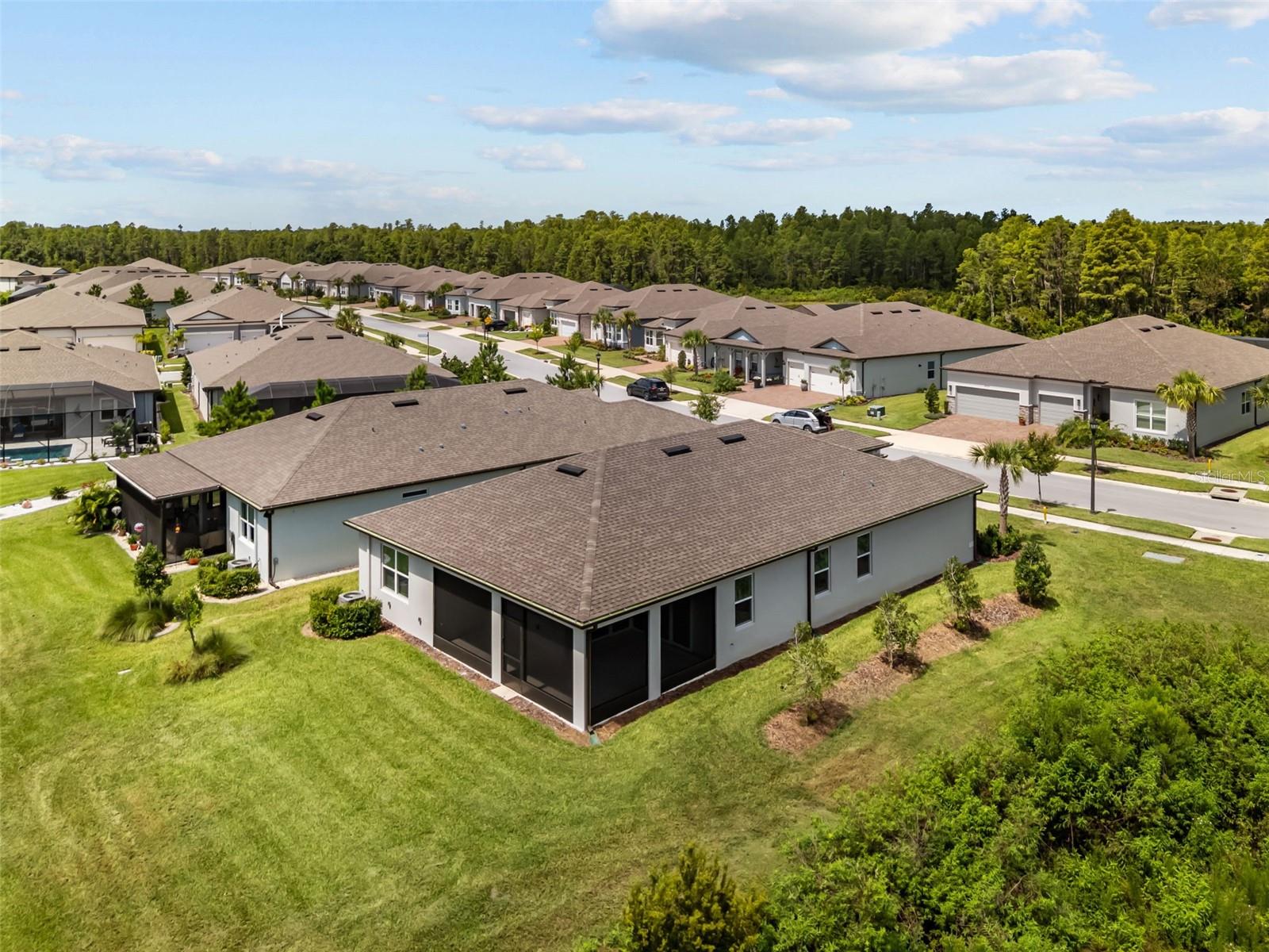 Private Conservation Lot with only 1 side neighbor