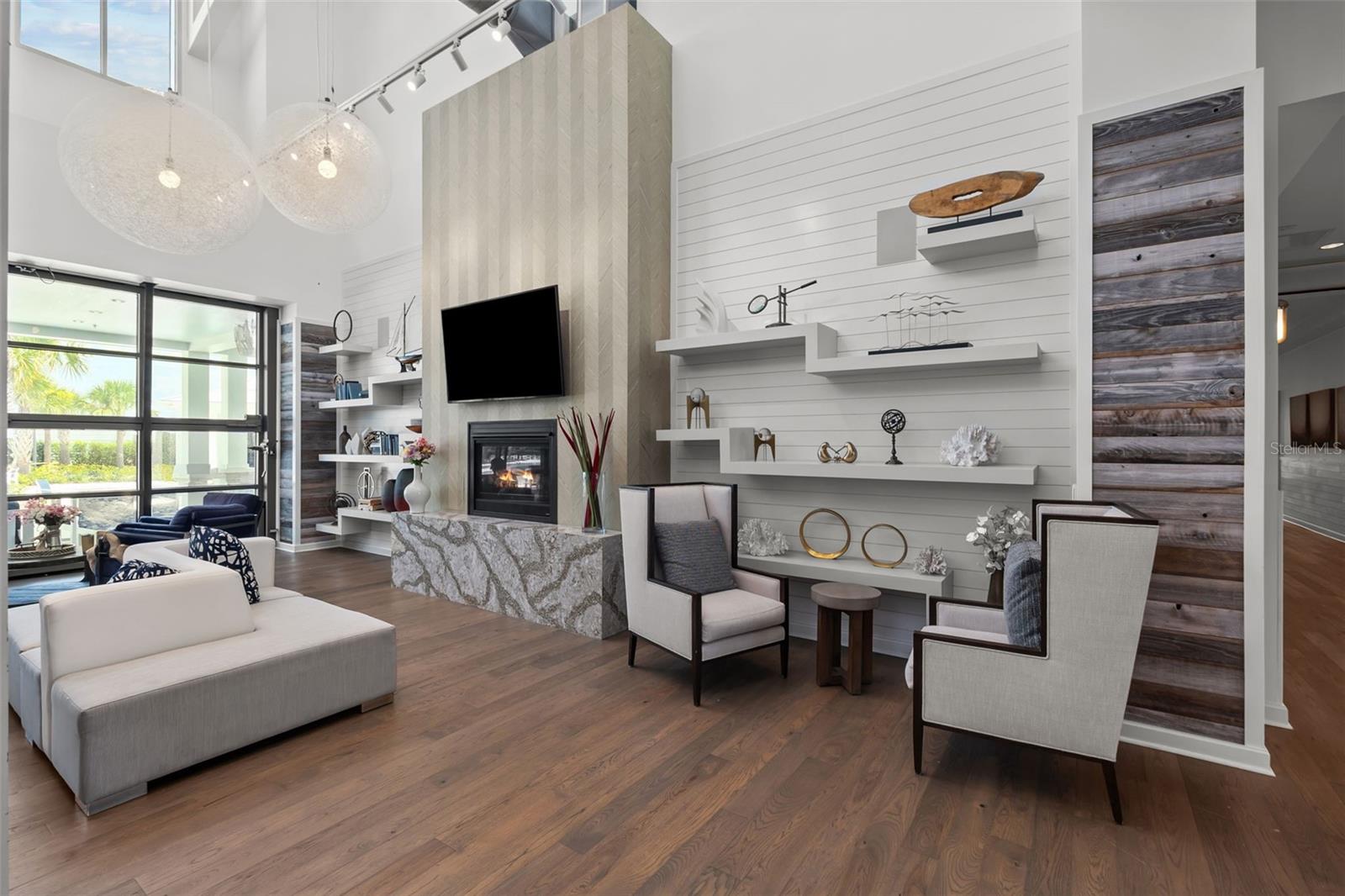 Comfortable lounge spaces to relax or connect.