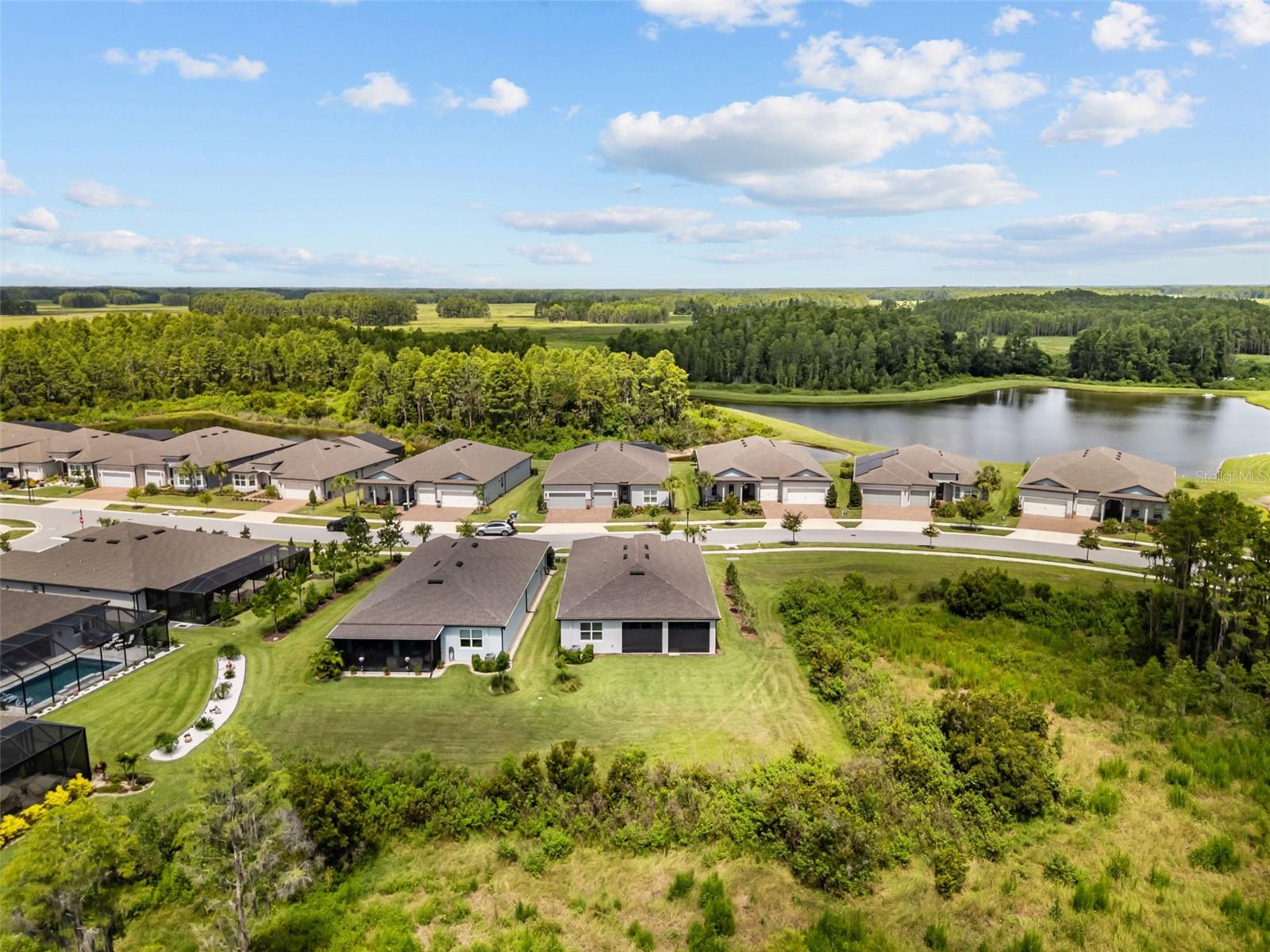 Private Conservation Lot with only 1 side neighbor