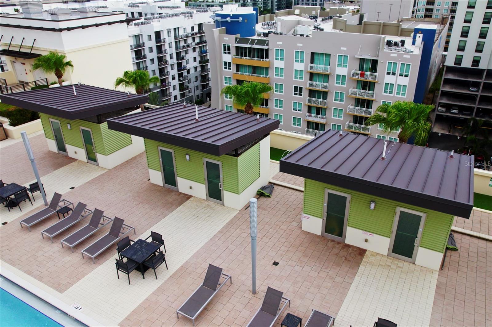 POOL CABANA VIEWS from your balcony!