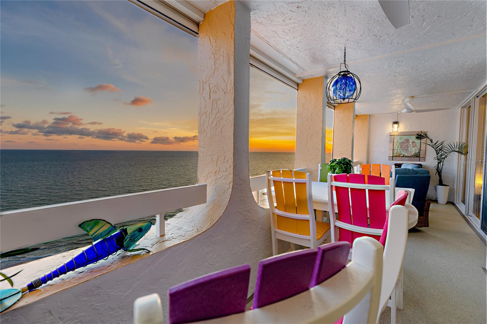 Balcony at Sunset at 17940 Gulf Blvd, #17C, Redington Shores, FL 33708