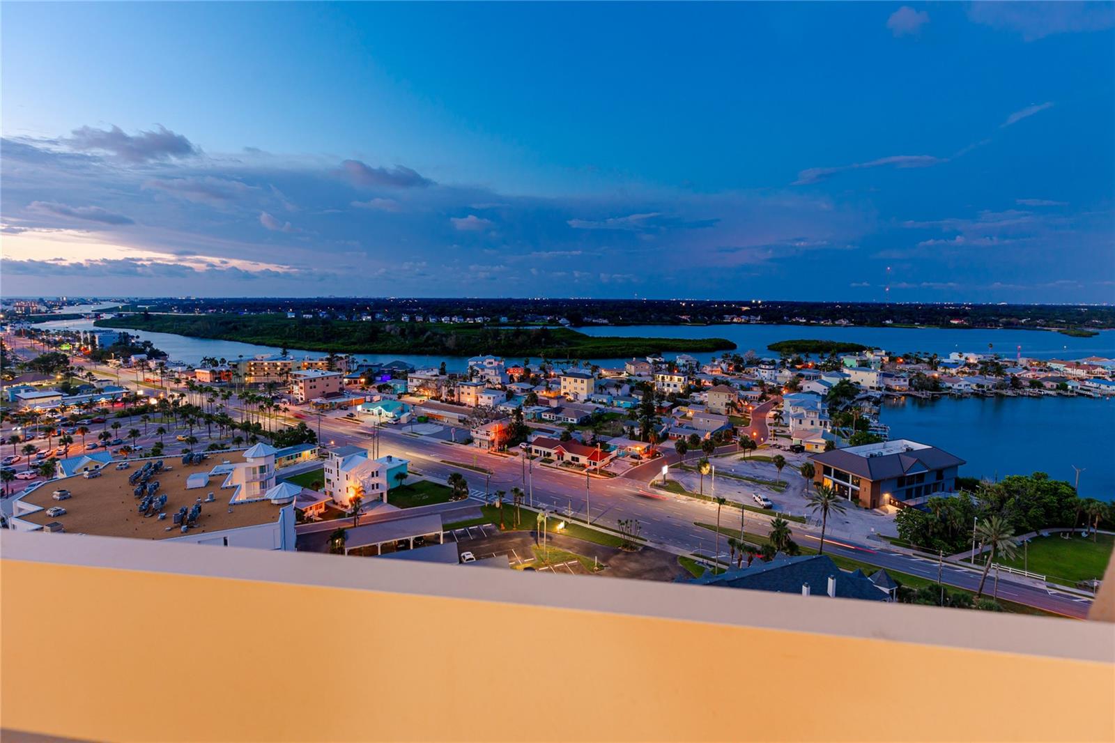 Intercoastal at sunset at 17940 Gulf Blvd, #17C, Redington Shores, FL 33708