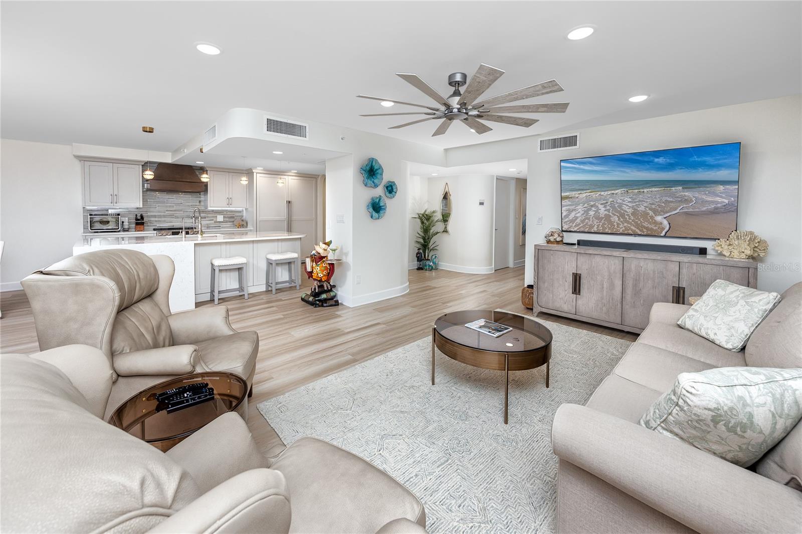 Living Room at 17940 Gulf Blvd, #17C, Redington Shores, FL 33708