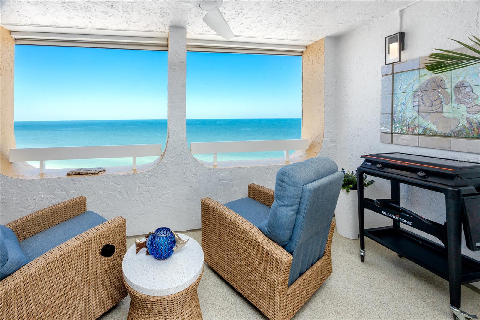 Gulf View from Balcony at 17940 Gulf Blvd, #17C, Redington Shores, FL 33708