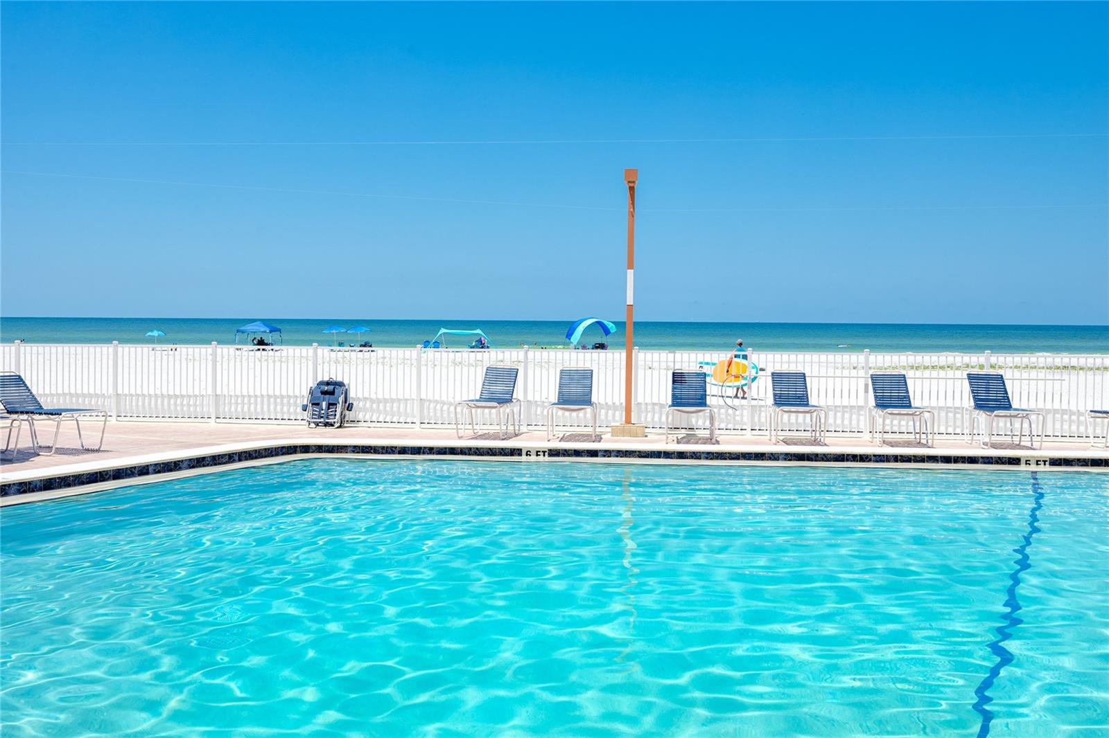 Community pool at 17940 Gulf Blvd, #17C, Redington Shores, FL 33708