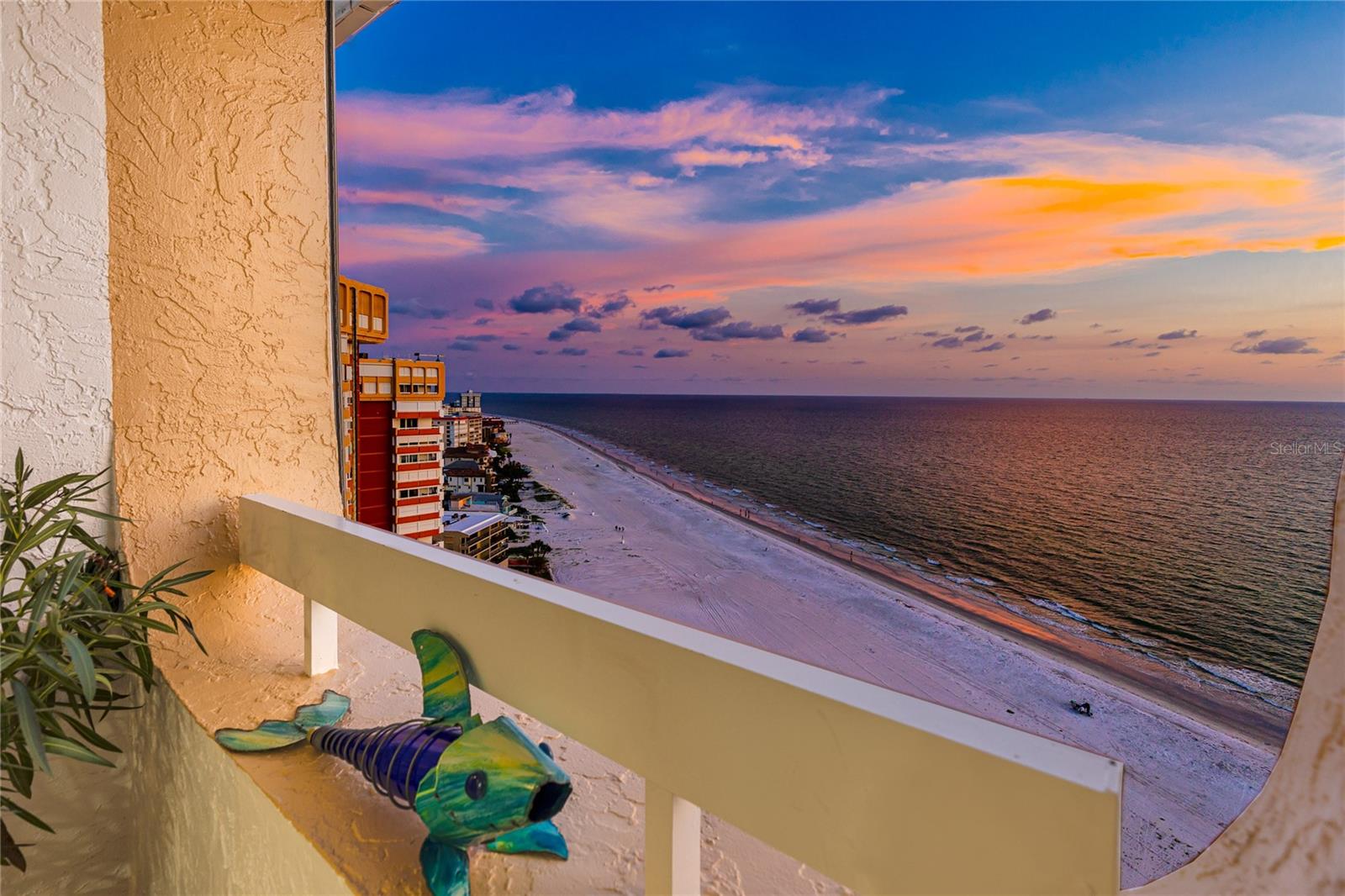 Balcony at Sunset at 17940 Gulf Blvd, #17C, Redington Shores, FL 33708