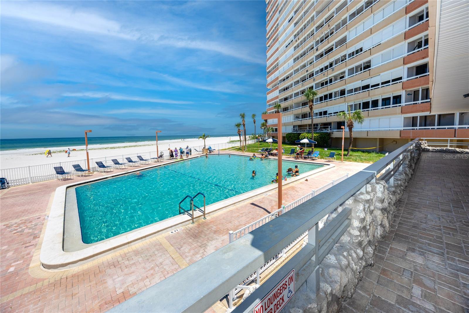 Community pool at 17940 Gulf Blvd, #17C, Redington Shores, FL 33708