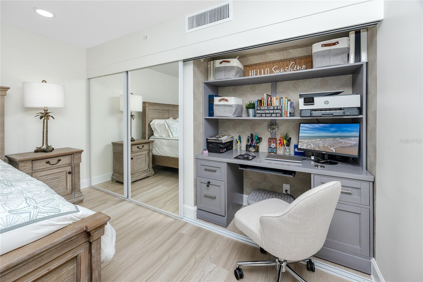 Cloffice in Third Bedroom at 17940 Gulf Blvd, #17C, Redington Shores, FL 33708