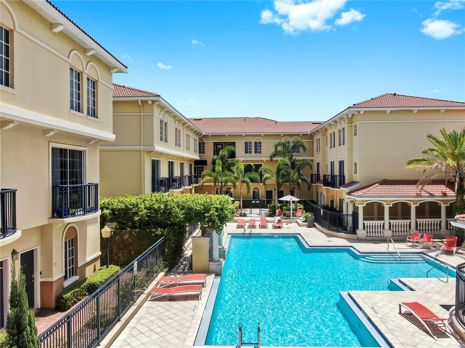 The gorgeous resort style pool area