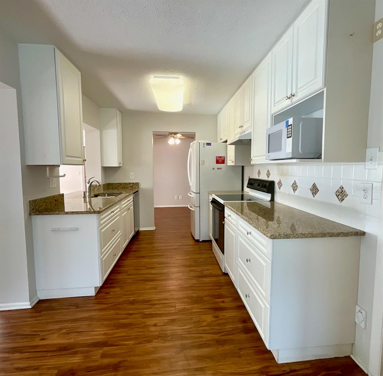 Kitchen view towards dining room