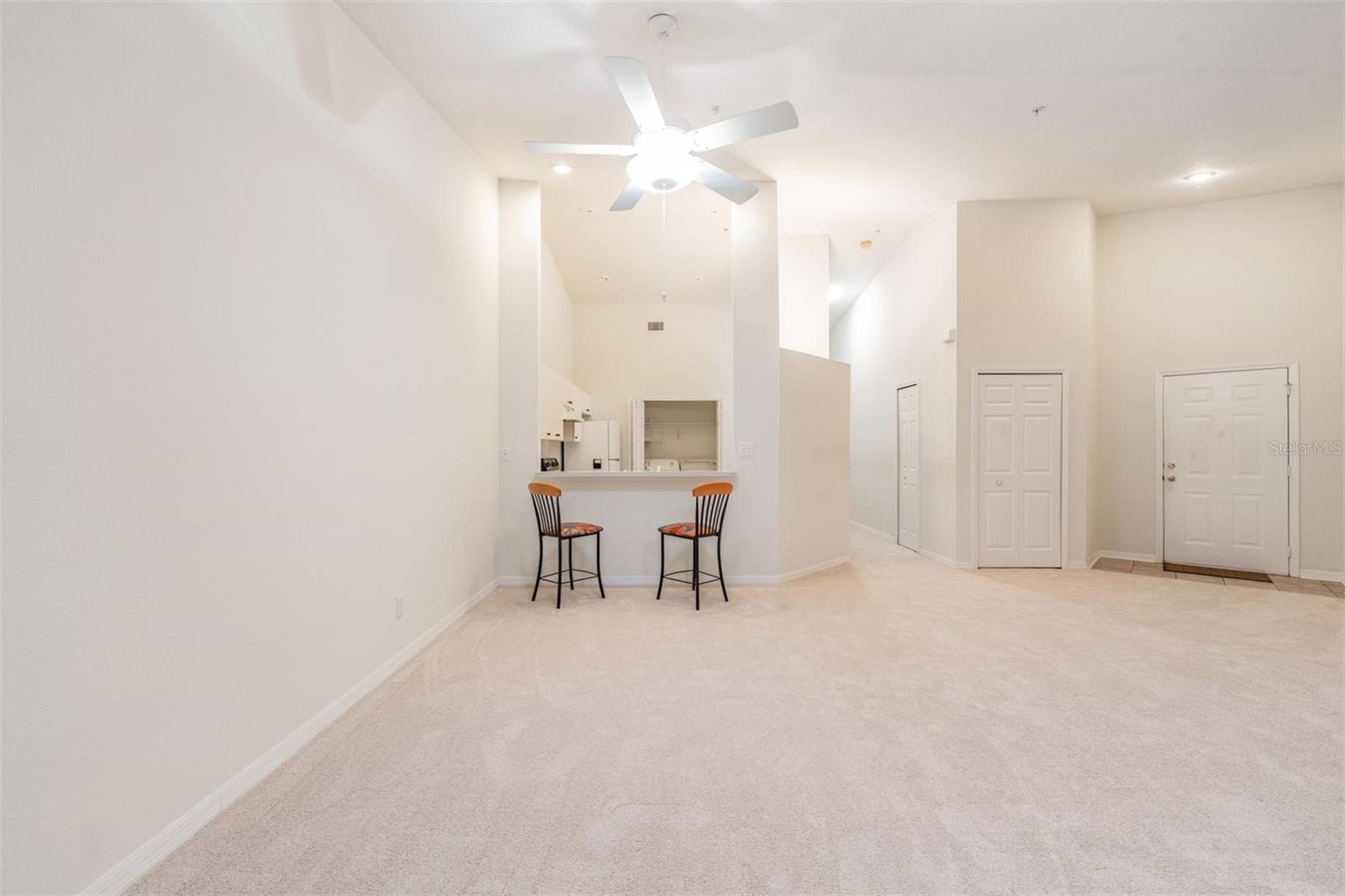 Huge Great Room, Vaulted Ceilings, All New Carpet, Ceiling Fan with Light Fixture.