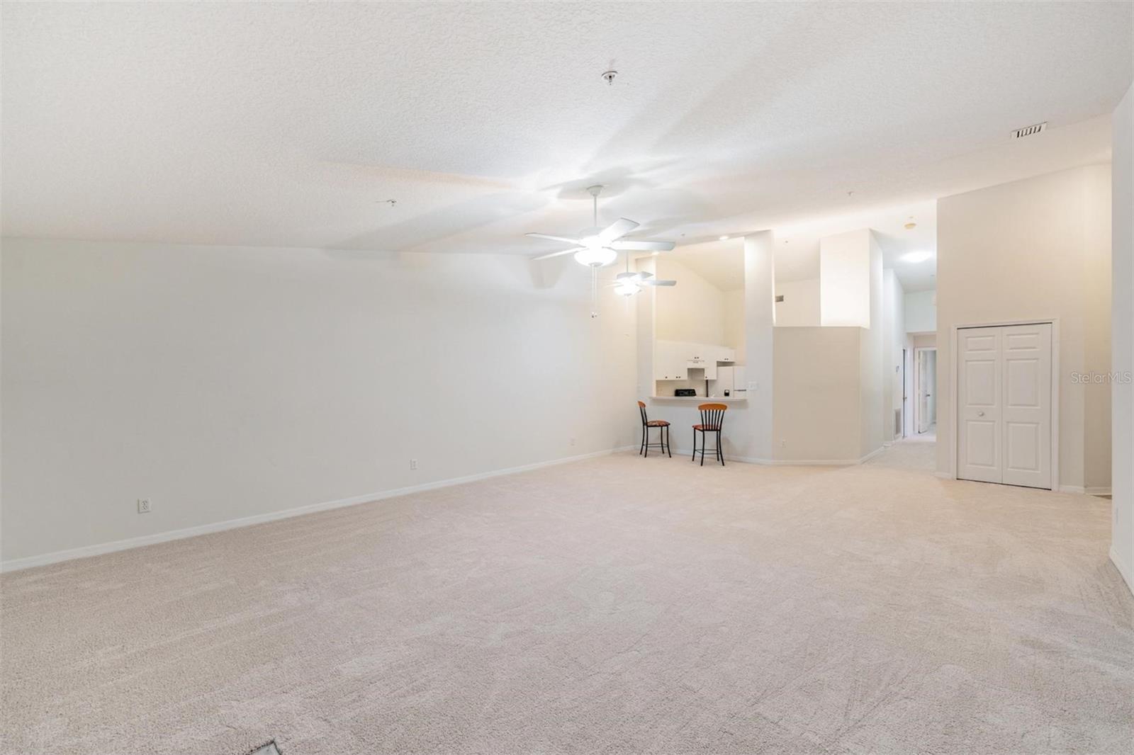 Huge Great Room, Vaulted Ceilings, All New Carpet, Ceiling Fans with Light Fixture.