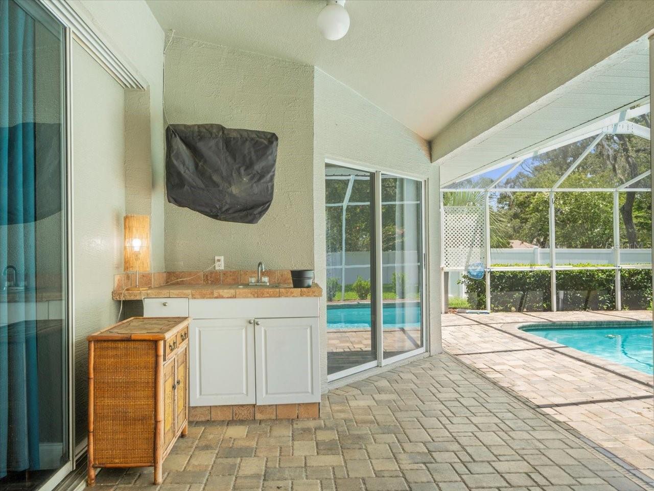 Back Patio Wash Area