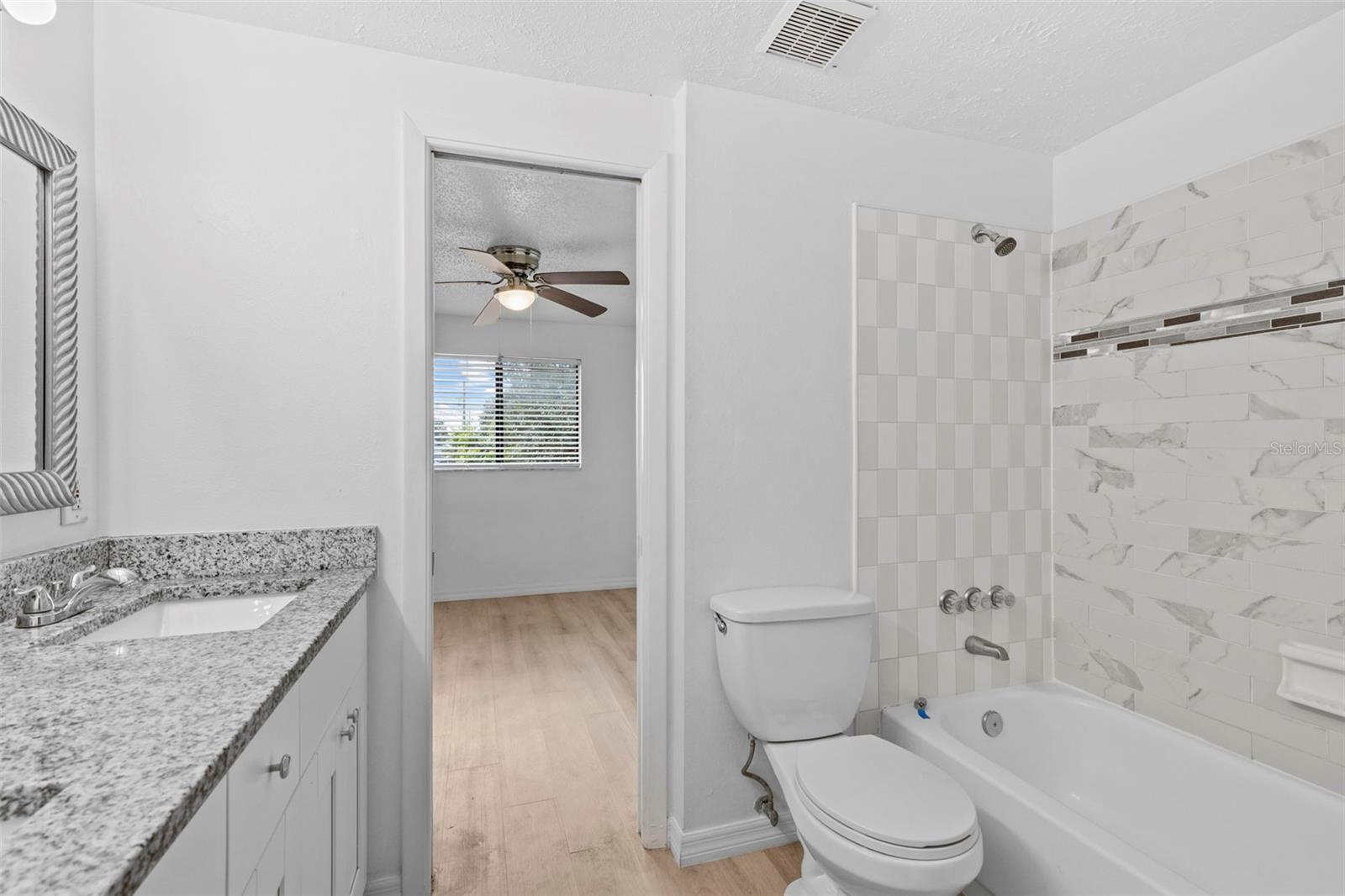 Upstairs jack and Jill Bathroom