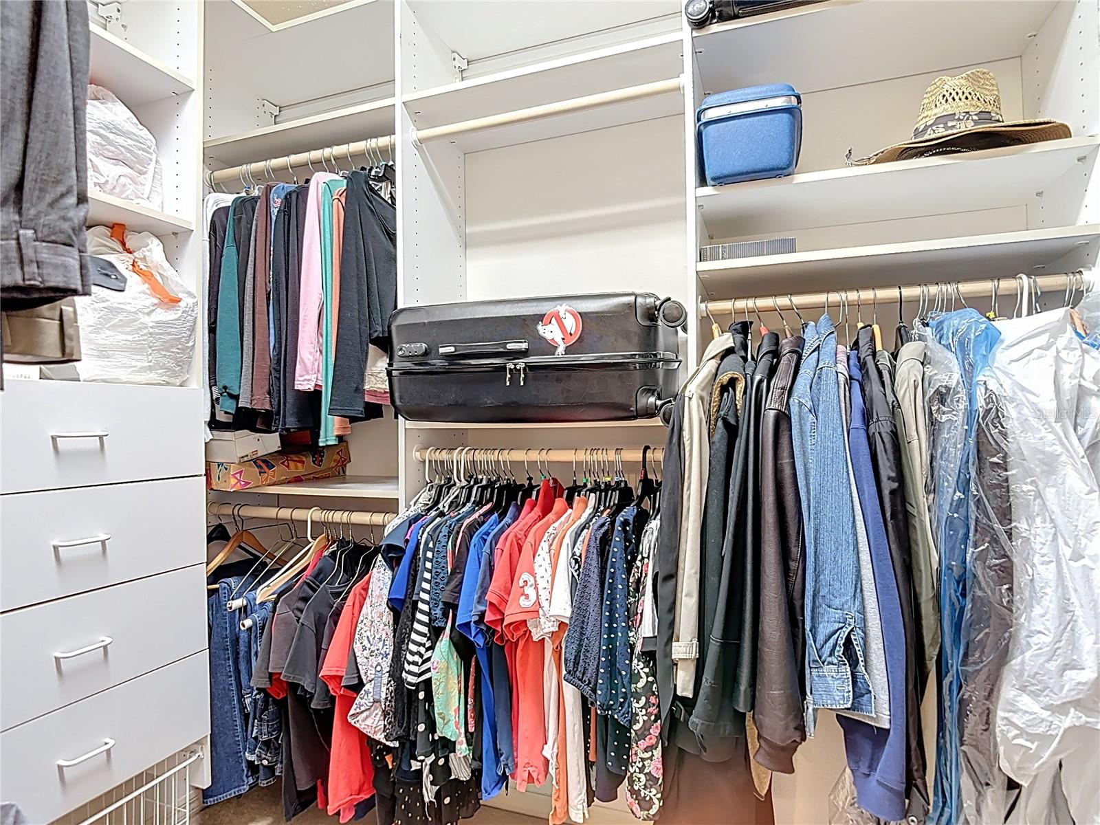 Primary walk-in closet