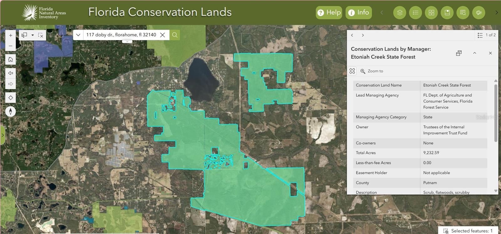 117 DOBY RD, FLORAHOME, FL, 32140
