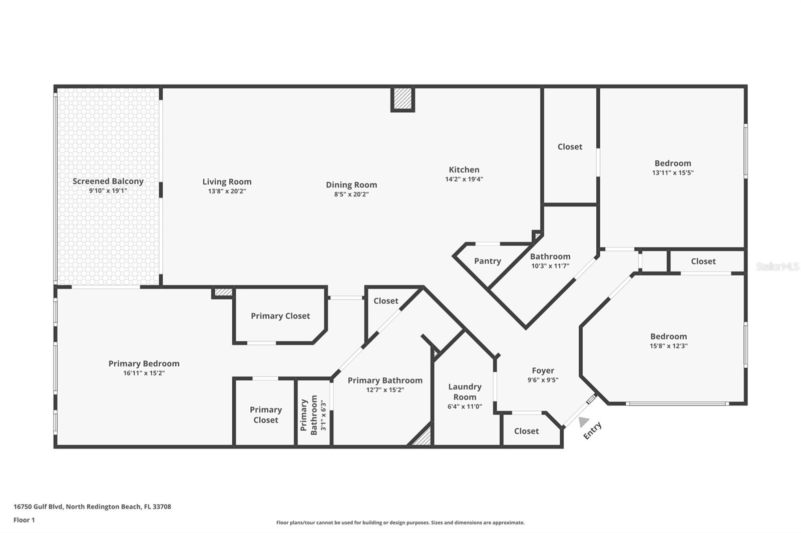 16750 GULF BLVD #414, NORTH REDINGTON BEACH, FL, 33708