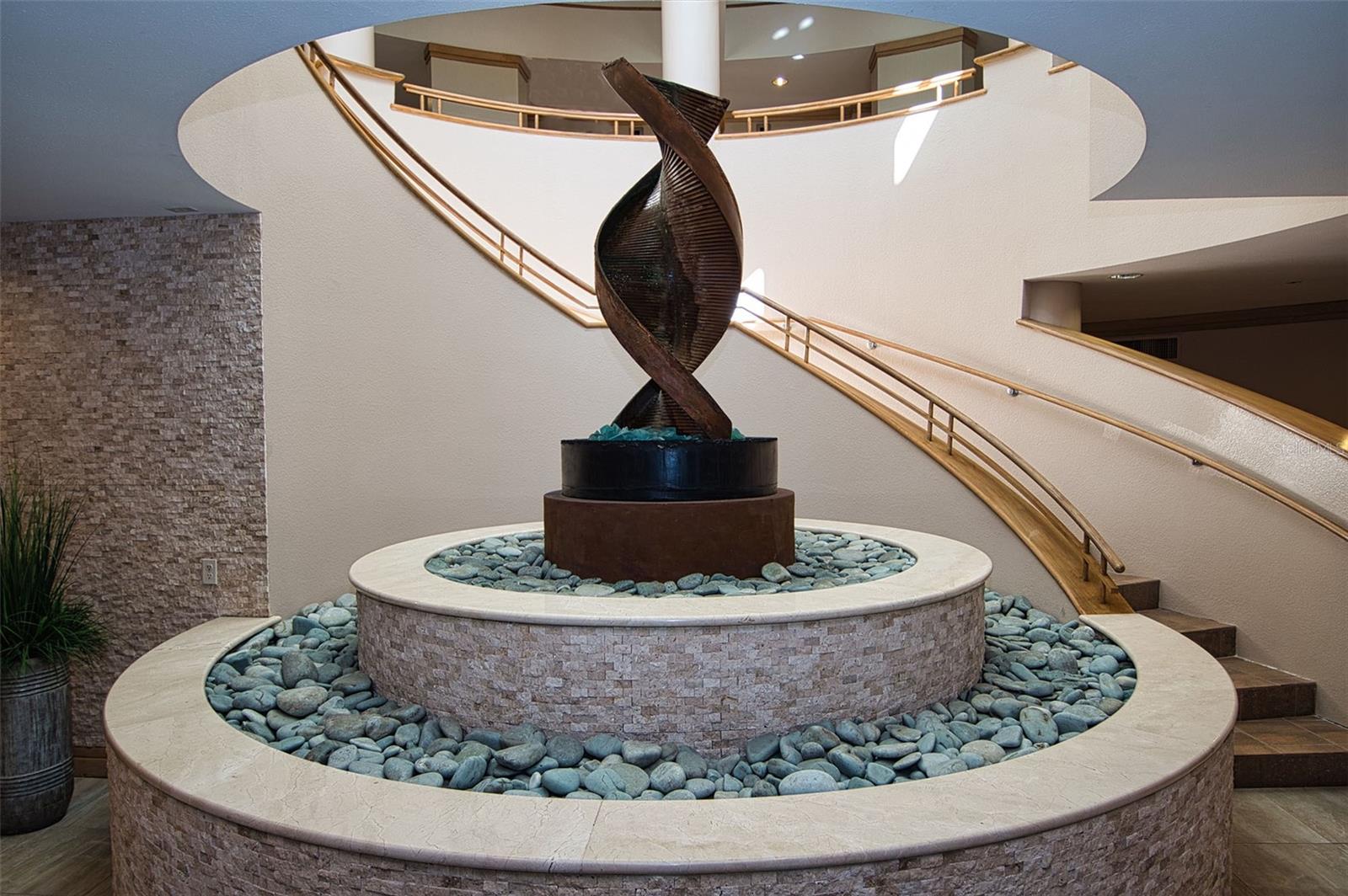 Walking down the garage parking