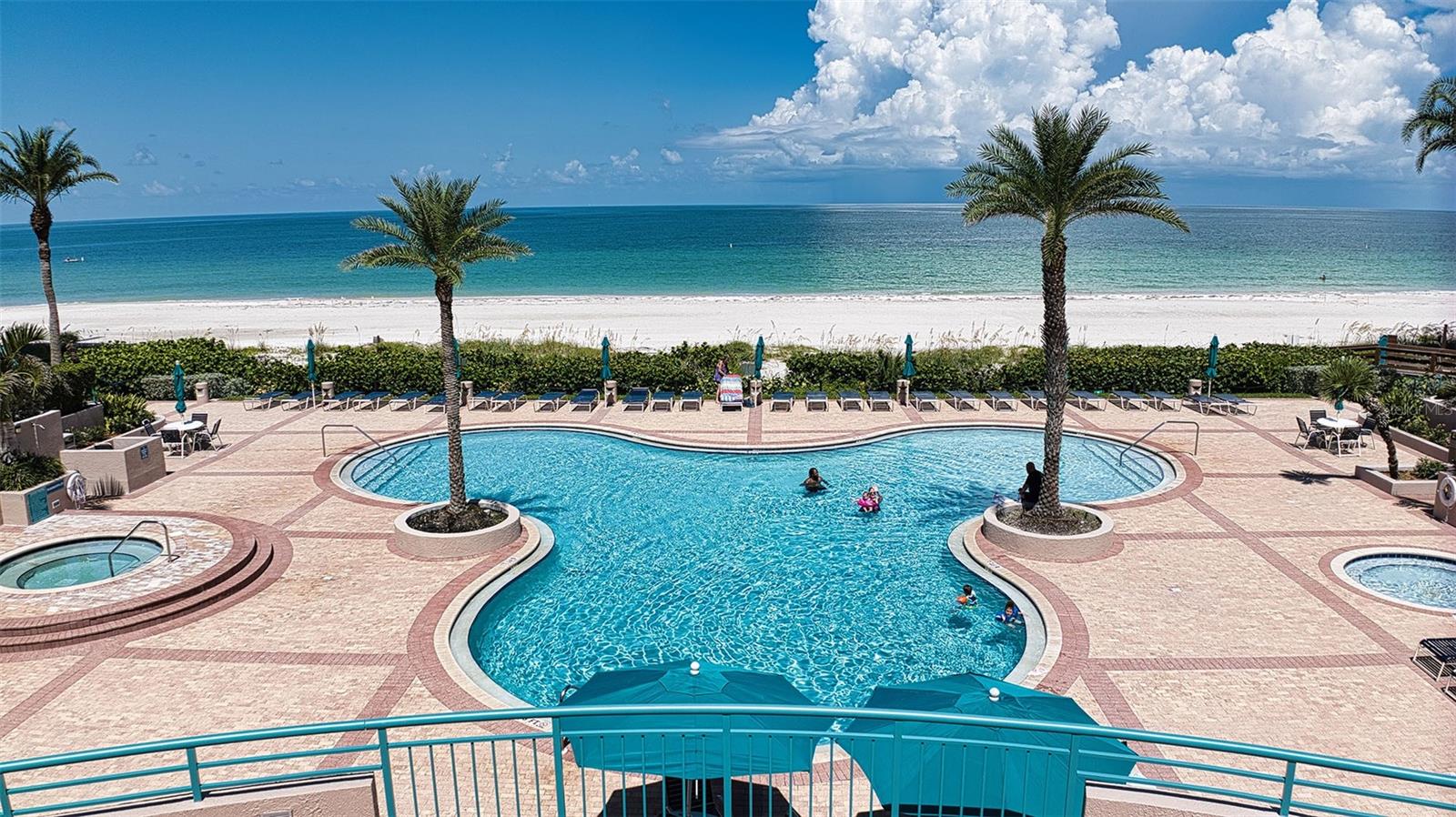 Drone View pool deck