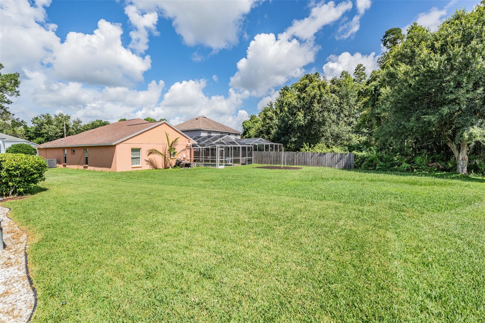 Large Backyard ( yes this yard can be fenced-in)