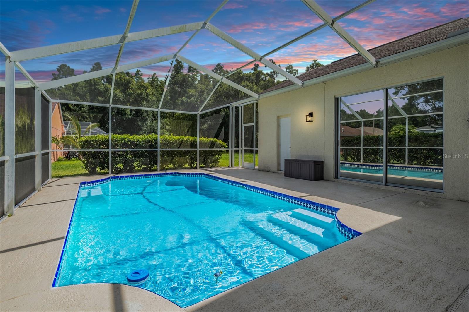 Screened Lanai and Pool area.