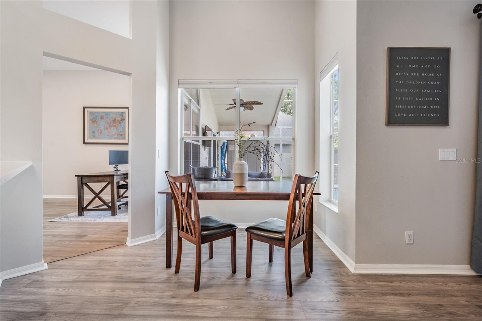 Dinette Area, New LVP Flooring.