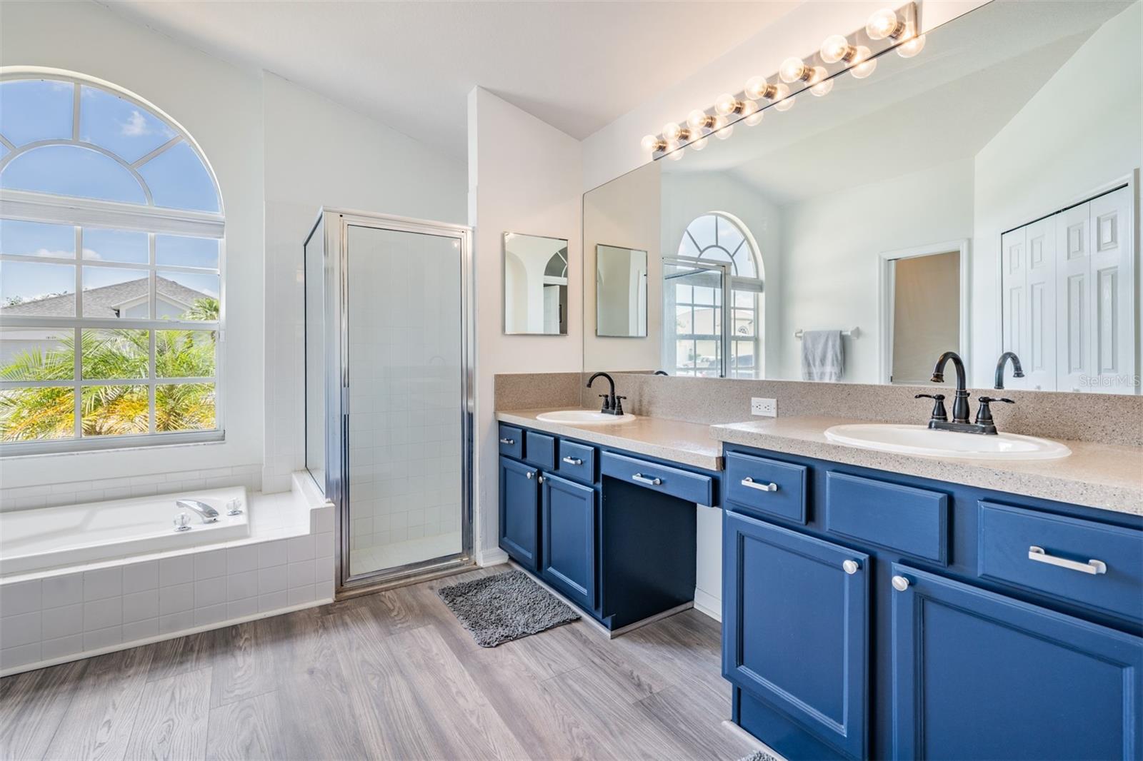 Master Bathroom/ Double Vanities, New Flooring