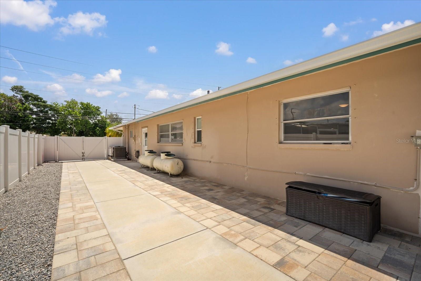 Newly added parking space