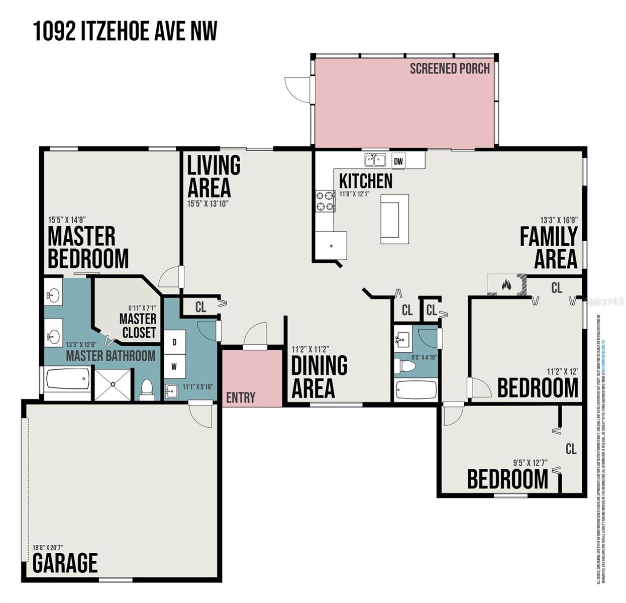 1092 ITZEHOE AVE NW, PALM BAY, FL, 32907