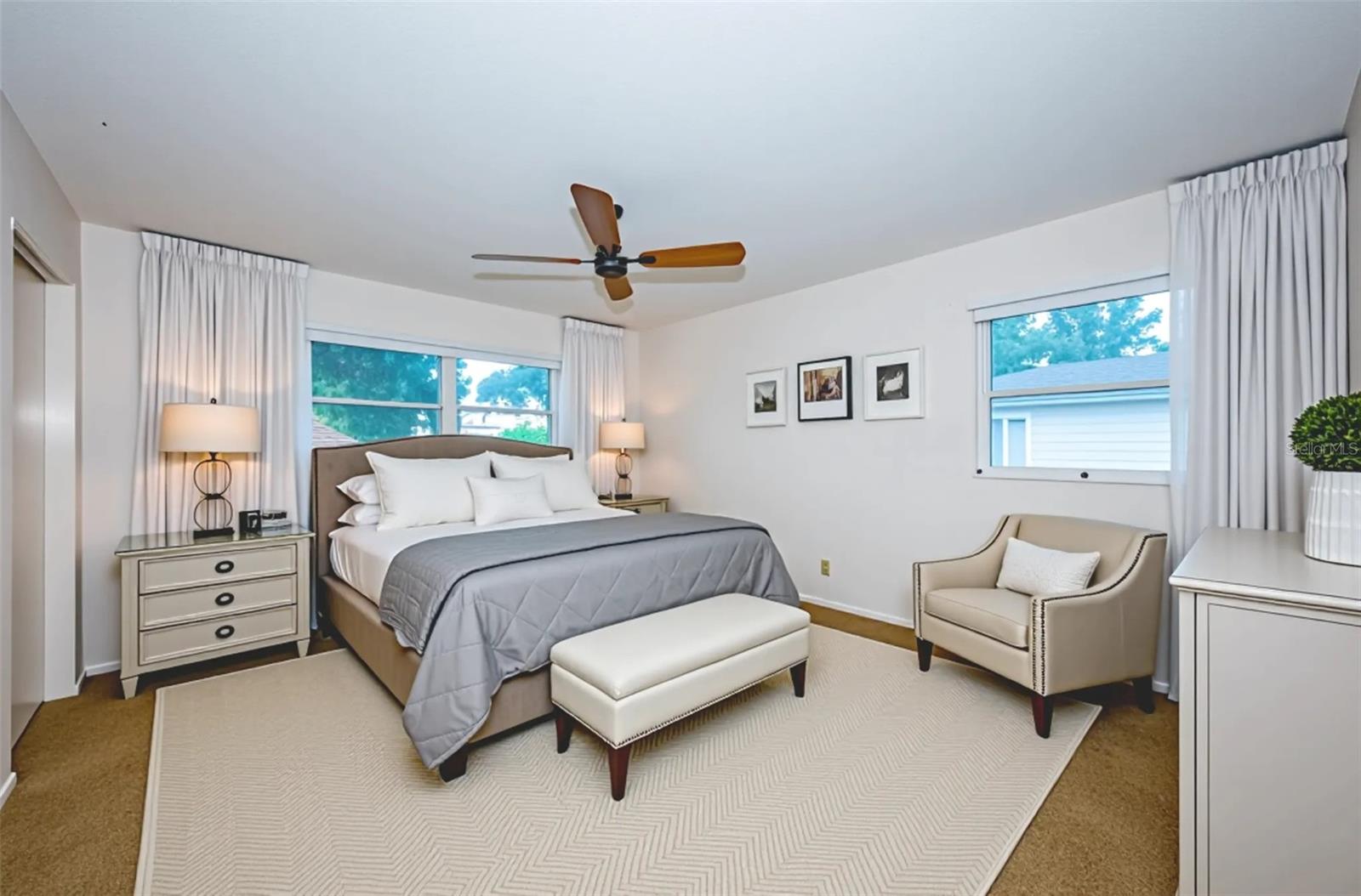 Primary bedroom - staged