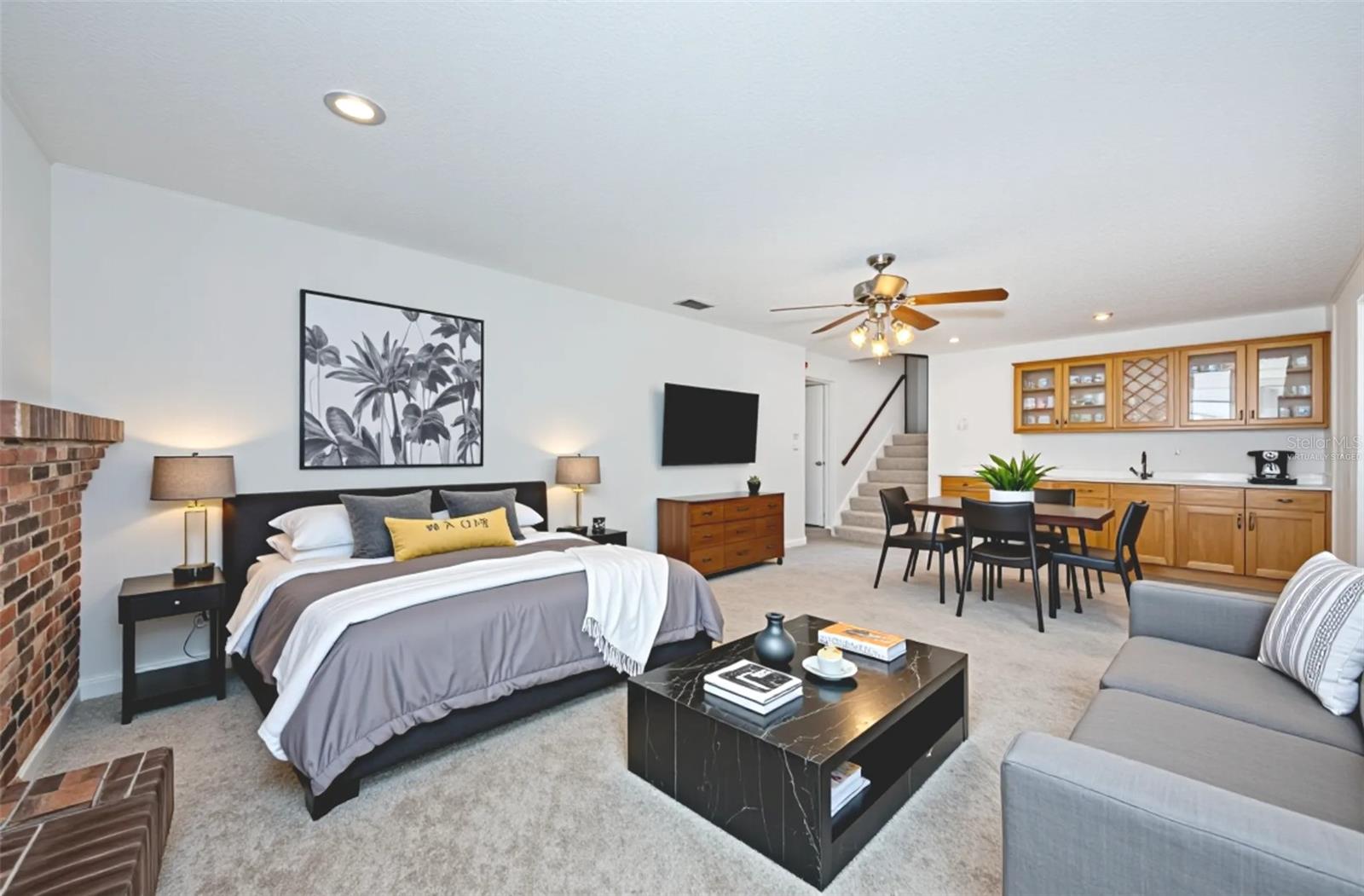 In Law suite virtually staged