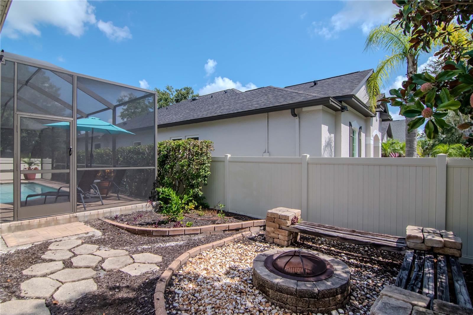 FirePit located at Side Yard