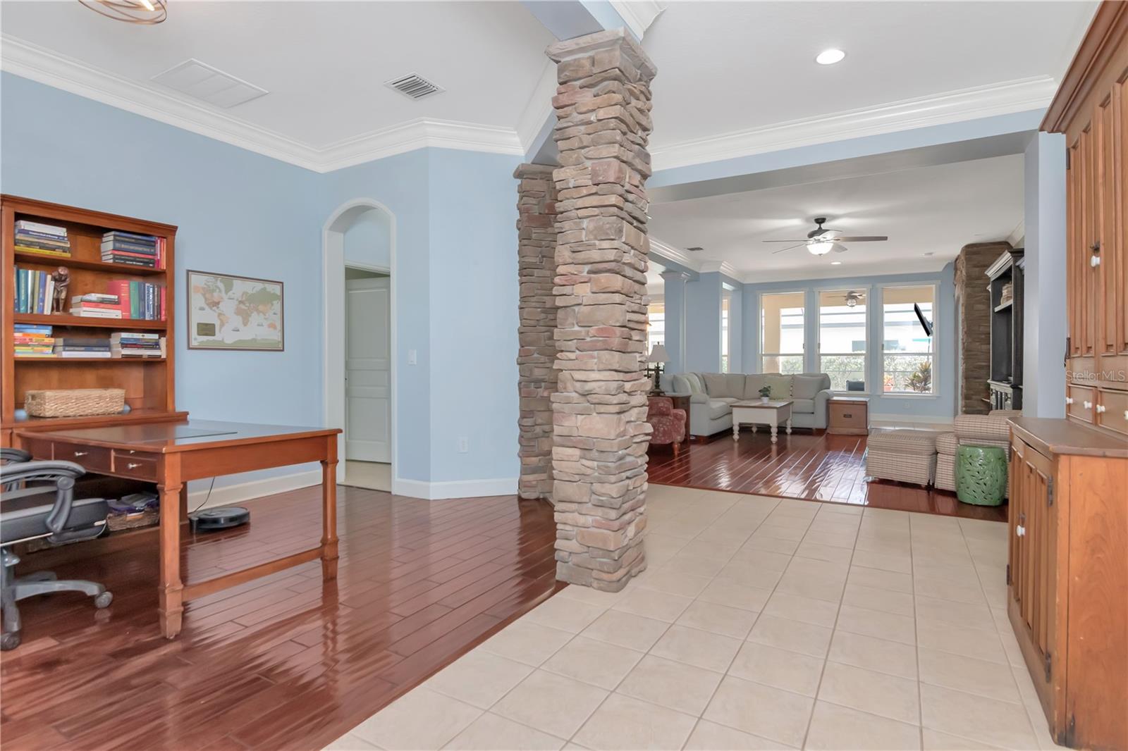 Flex Room and Foyer Area