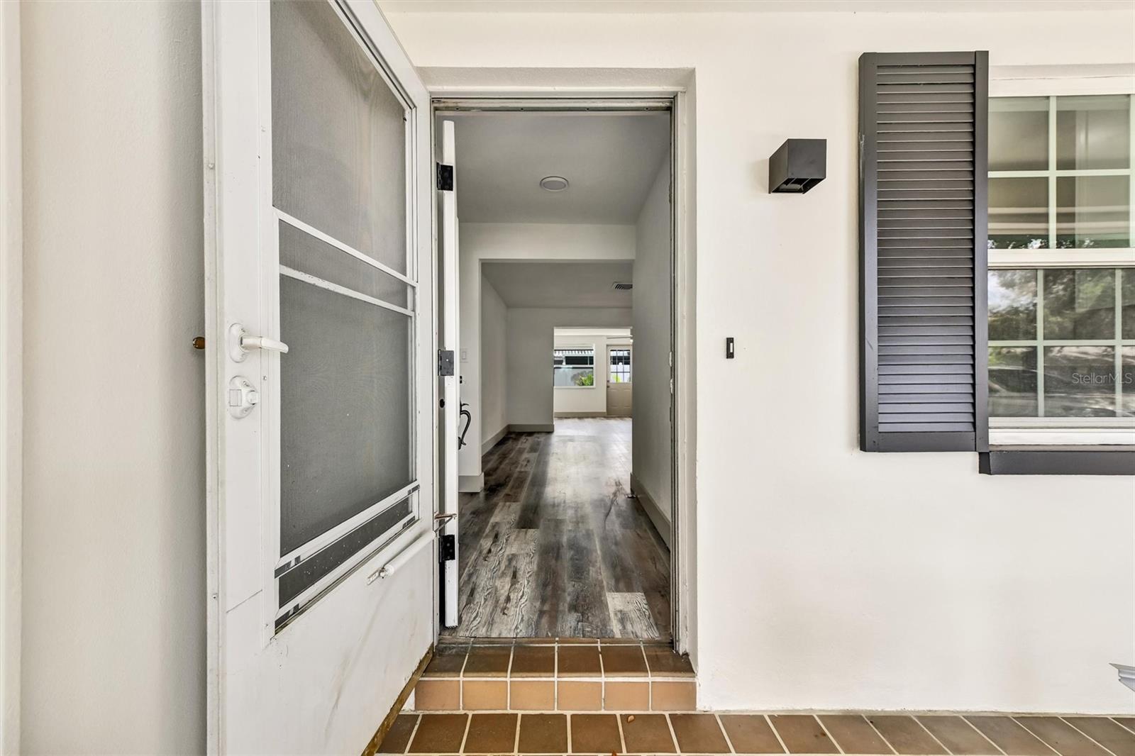 Approaching threshold of front door