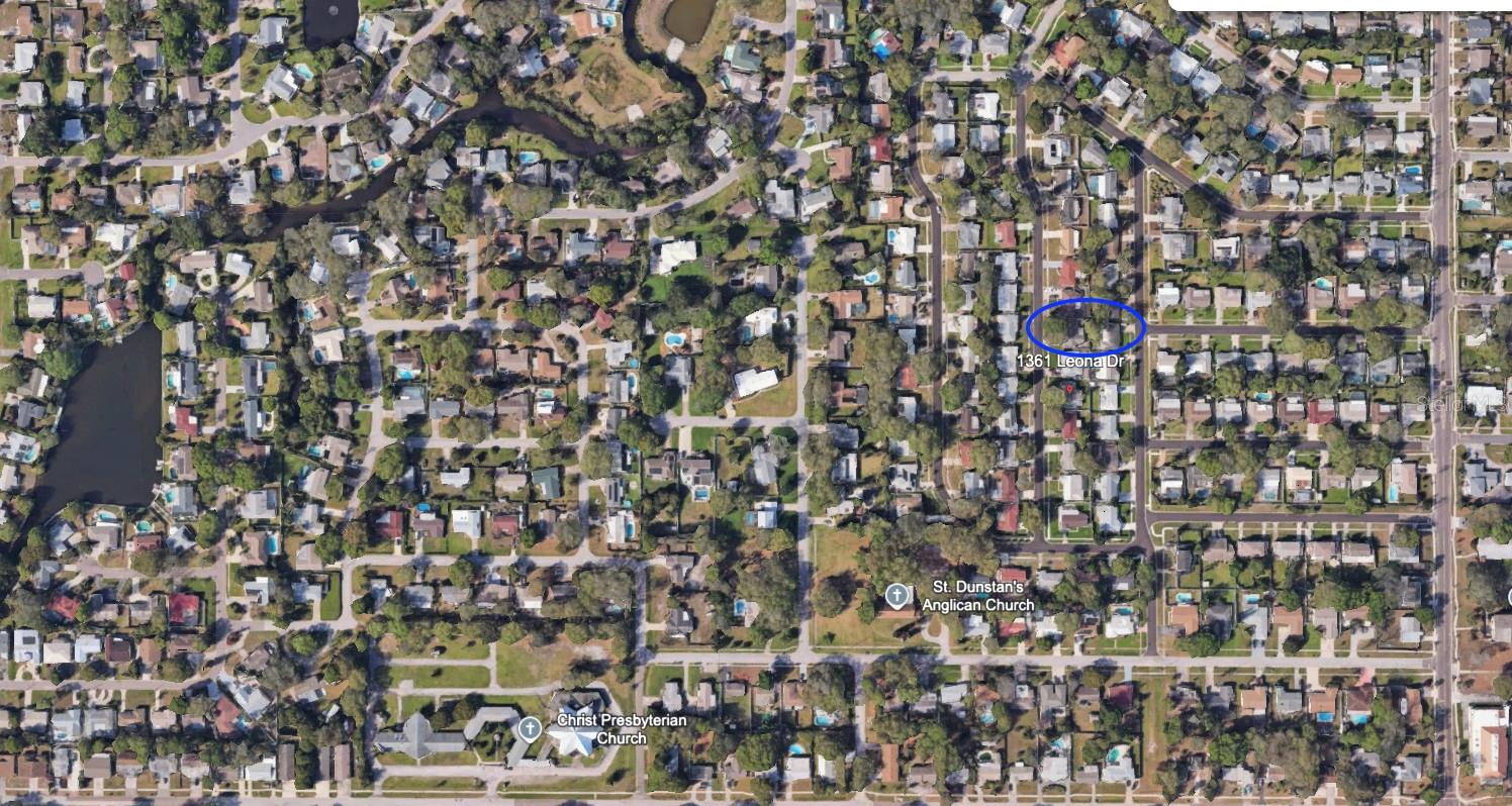 home circled in blue