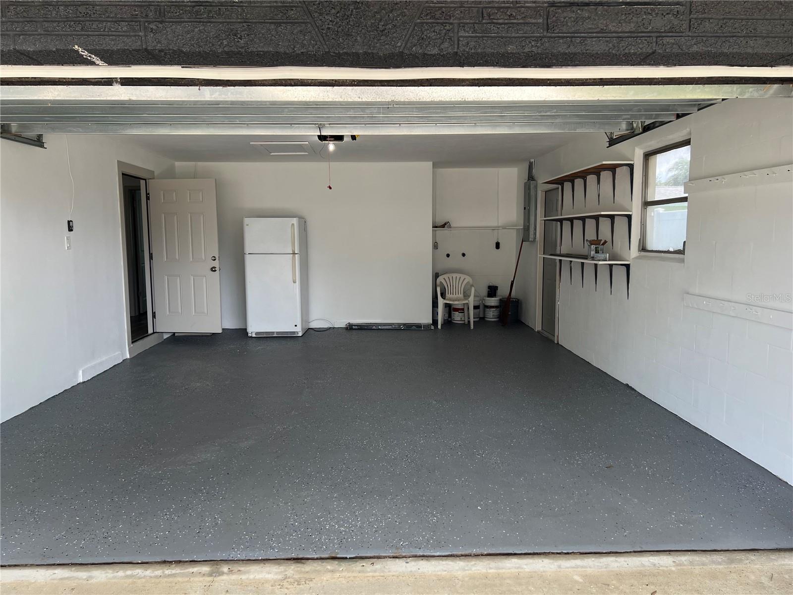 2 car garage and laundry area
