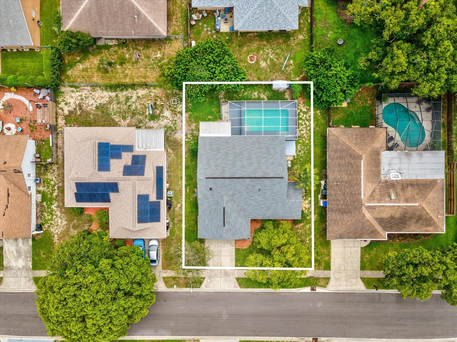 Aerial approx lot