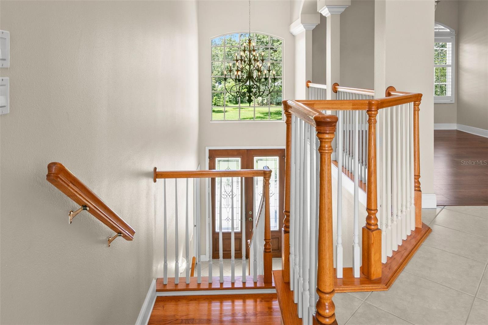 Grand two story foyer