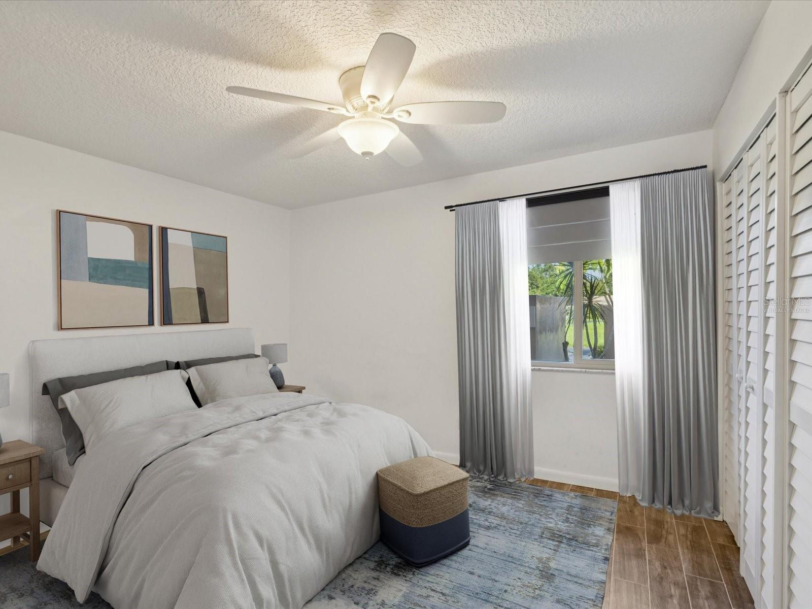 Virtually Staged Second Bedroom