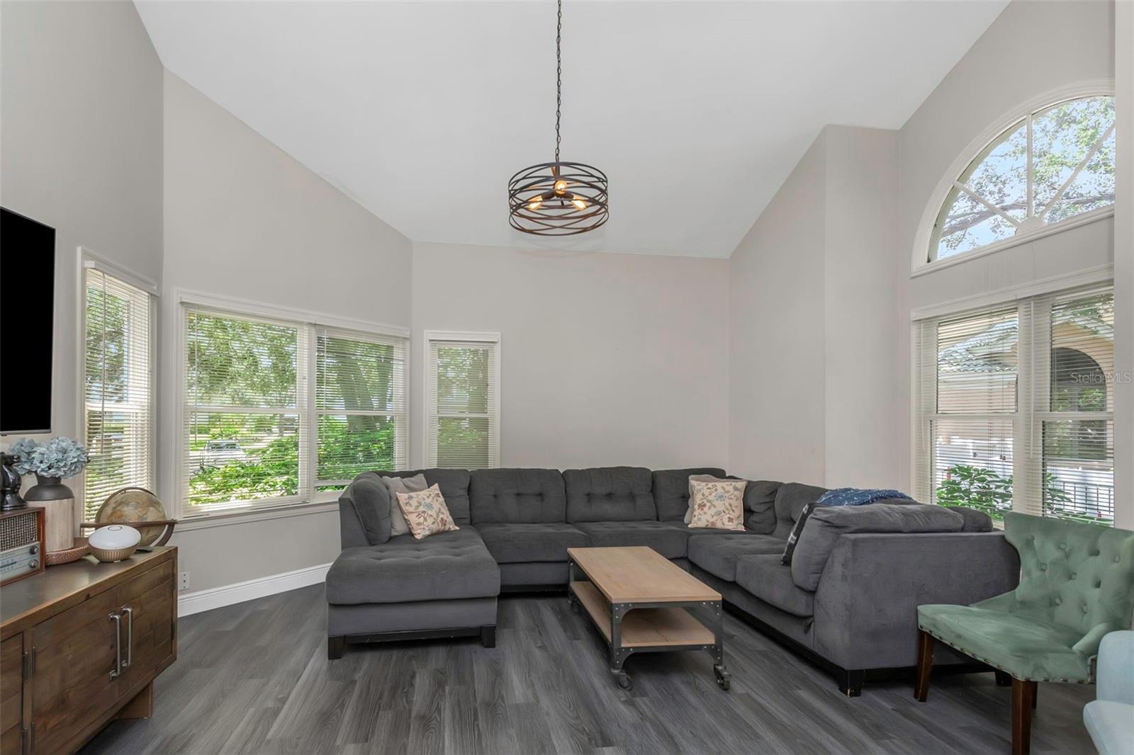 Plenty of windows in Living Room