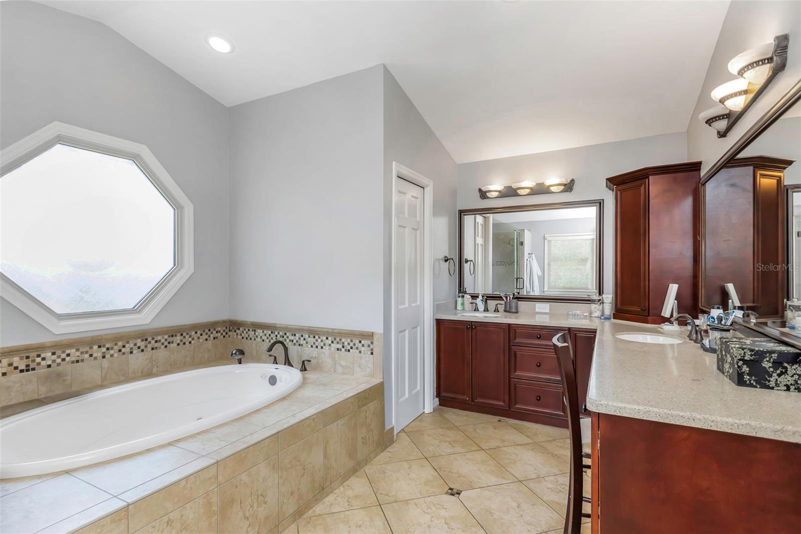 Primary Bath with garden tub