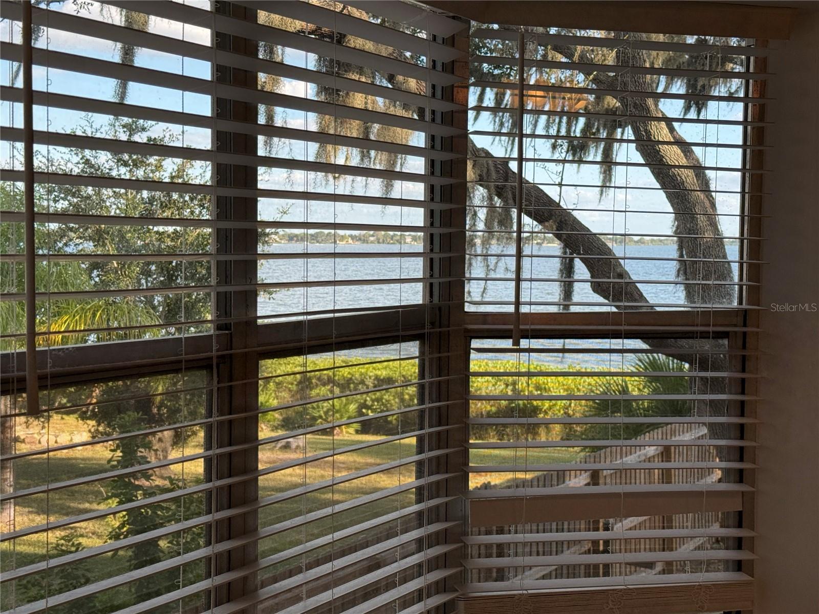 Primary bedroom window overlooking Tampa Bay Unit B