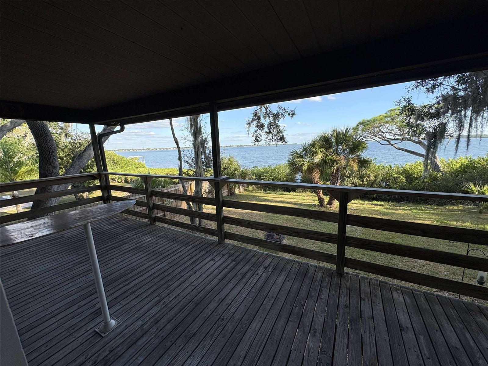 Deck overlooking the Beautiful Tampa bay