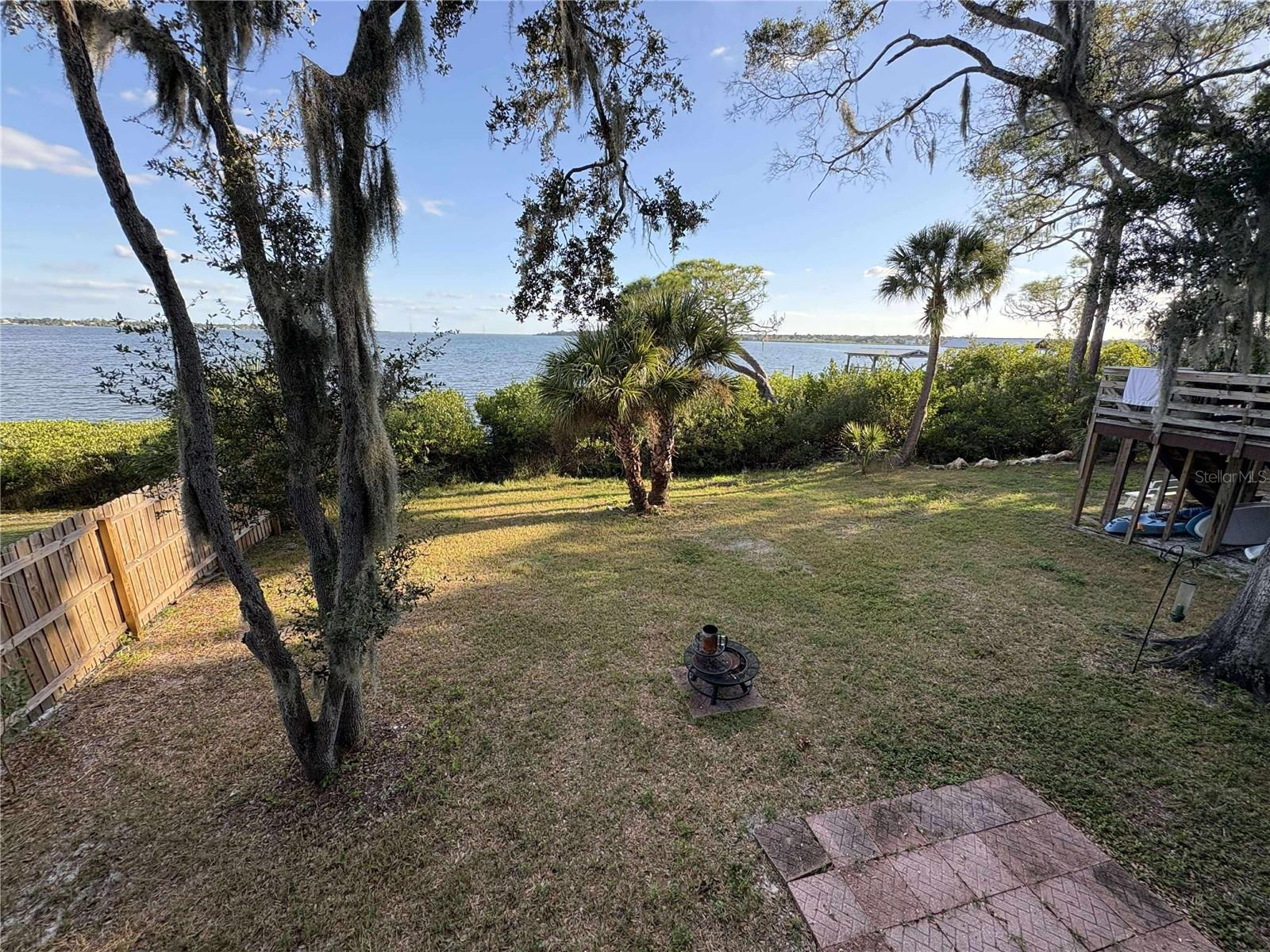 Unit B yard overlooking the beautiful Tampa Bay