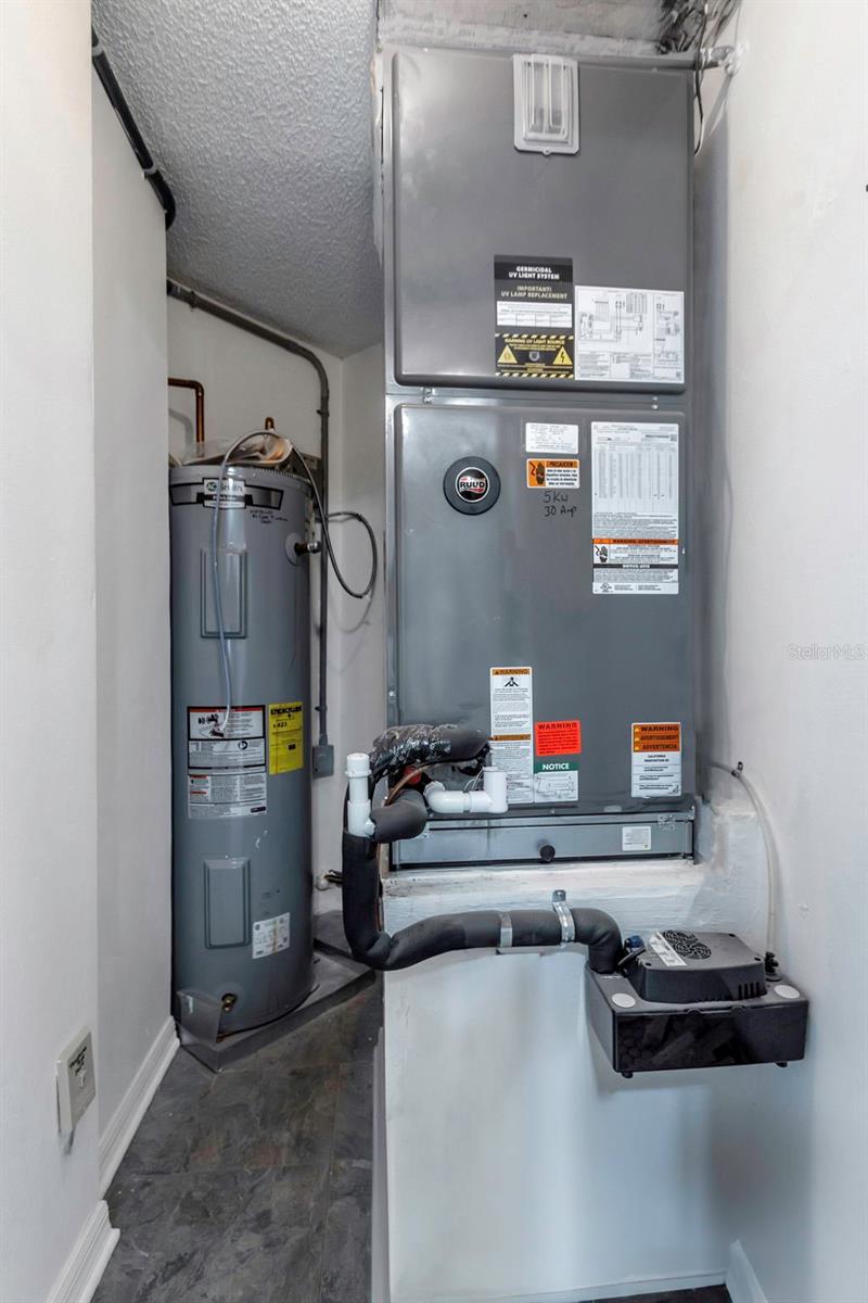 AC & Water Heater Closet