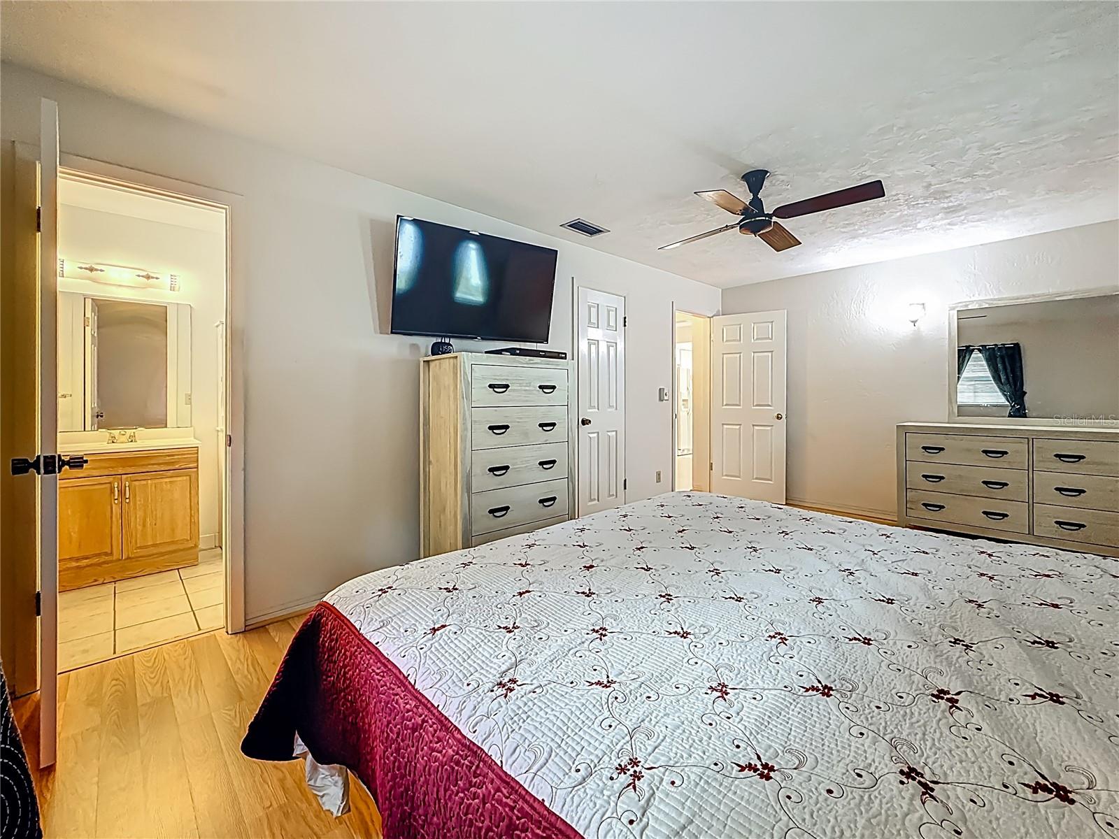 Primary room with bathroom