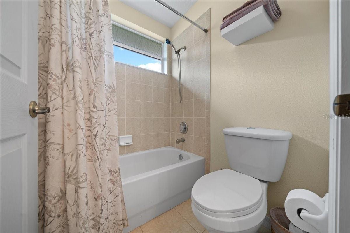 Jack-and-Jill bathroom between bedrooms #2 and #3